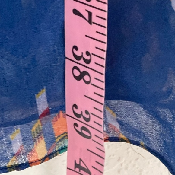 Alexis Maxi Sheer Skirt with Shorts Sz XS Silk Multicolor Leather Elastic Waist - Picture 9 of 10